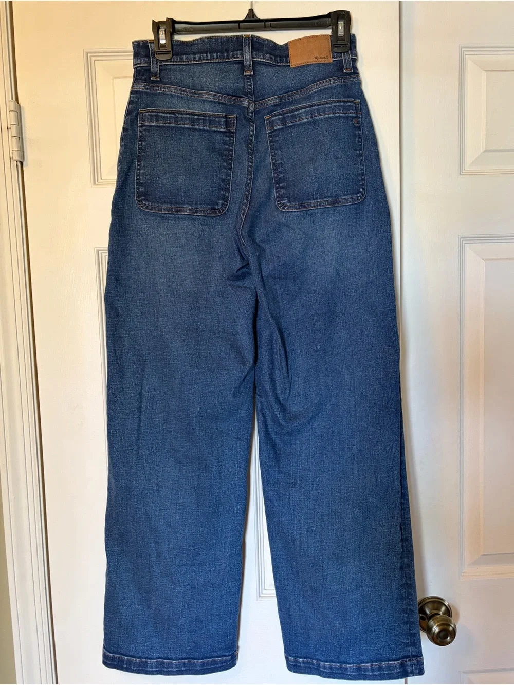 Madewell The Emmett Wide-Leg Full Length Nighthawk Wash Size 27 - Picture 6 of 10